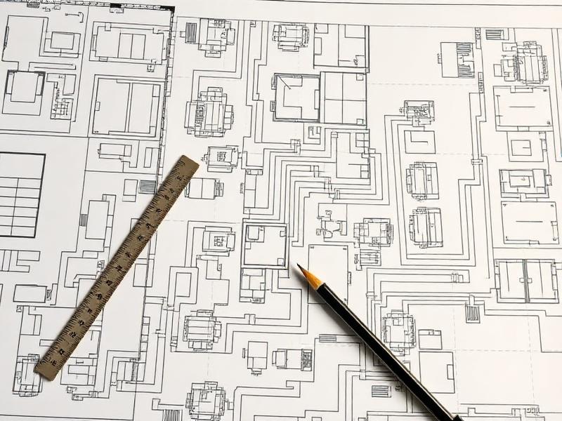 HVAC engineering blueprints